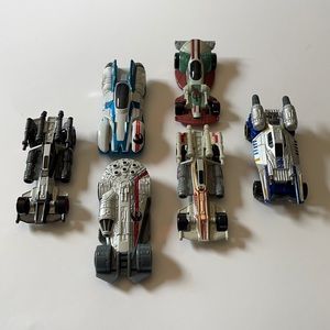 6 HOT WHEELS STAR SHIP CARS